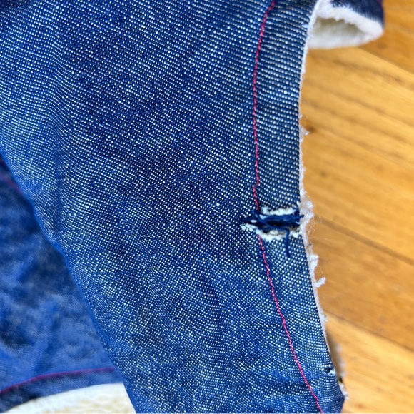Denim and shearling vest - Picture 3 of 3
